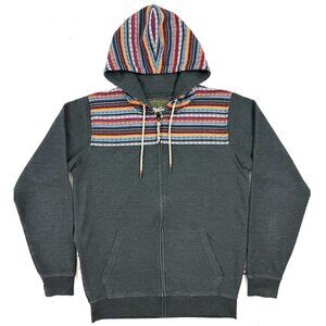 Howler Brothers Shaman Jacquard Aztec Hoodie Jacket Mens Size Small Full Zip
